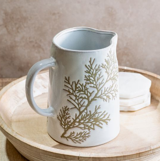 7.5"H EVERGREEN BRANCH PITCHER