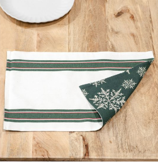 REVERSIBLE SNOWFLAKE PLACEMAT