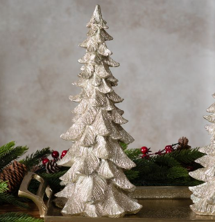 13.5" GOLD GLITTER TREE