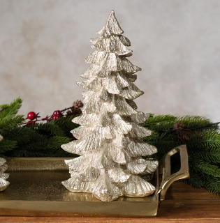 11" GOLD GLITTER TREE