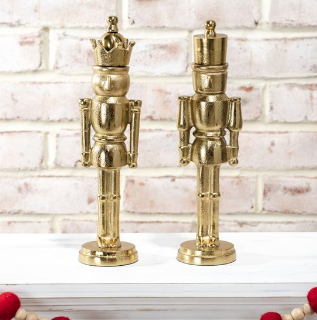11" GOLD ALUMINUM NUTCRACKERS - EACH SOLD SEPARATELY