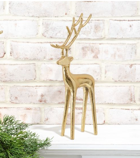 14" GOLD MODERN DEER