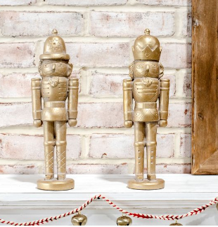12.25" GOLD NUTCRACKERS - EACH SOLD SEPARATELY