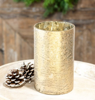 7.5" GOLD FOIL VASE