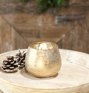 4" GOLD FOIL VOTIVE