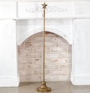 4'H ADJUSTABLE STAR TOP WREATH STAND