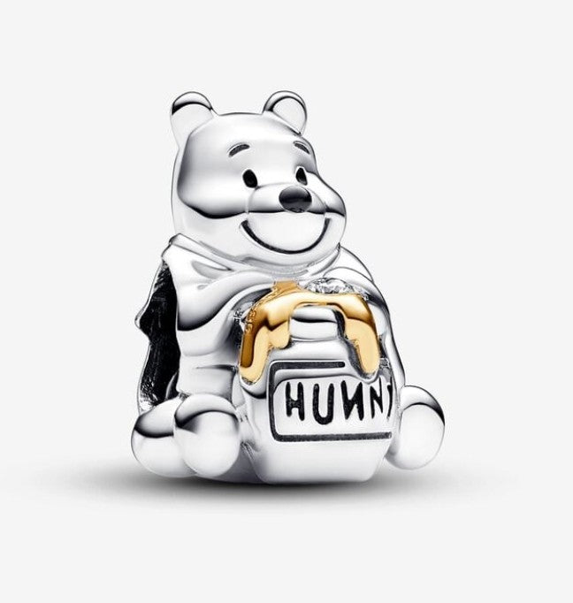 Disney 100th Anniversary Pooh Bear Lab Created Diamond Charm Pandora 793029C01