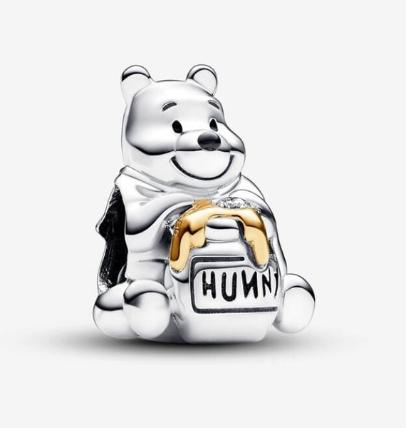Disney 100th Anniversary Pooh Bear Lab Created Diamond Charm