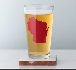 Wisconsin State Pint Glass