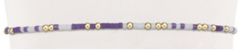 enewton - 6.25" Gameday Hope Unwritten Bracelet - Purple-White