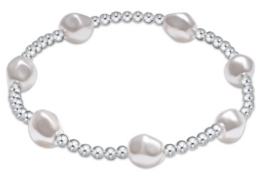 enewton - 6.25" Admire Sterling 3mm Bead Bracelet - Pearl