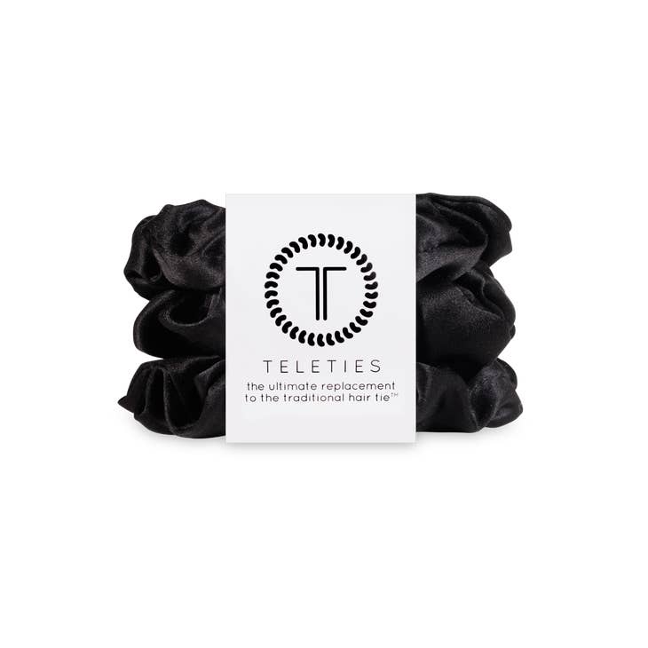 Jet Black Scrunchie (2 Sizes)