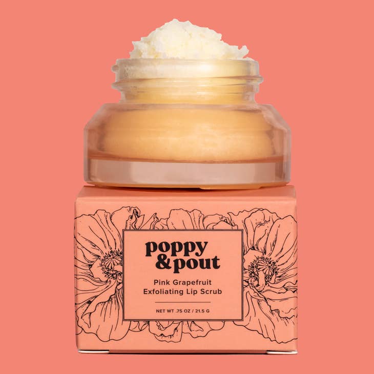Poppy & Pout - Pink Grapefruit Lip Scrub