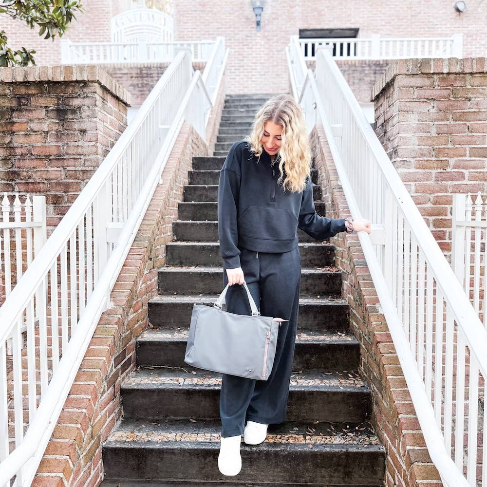 Nylon Tote Bag: Cream