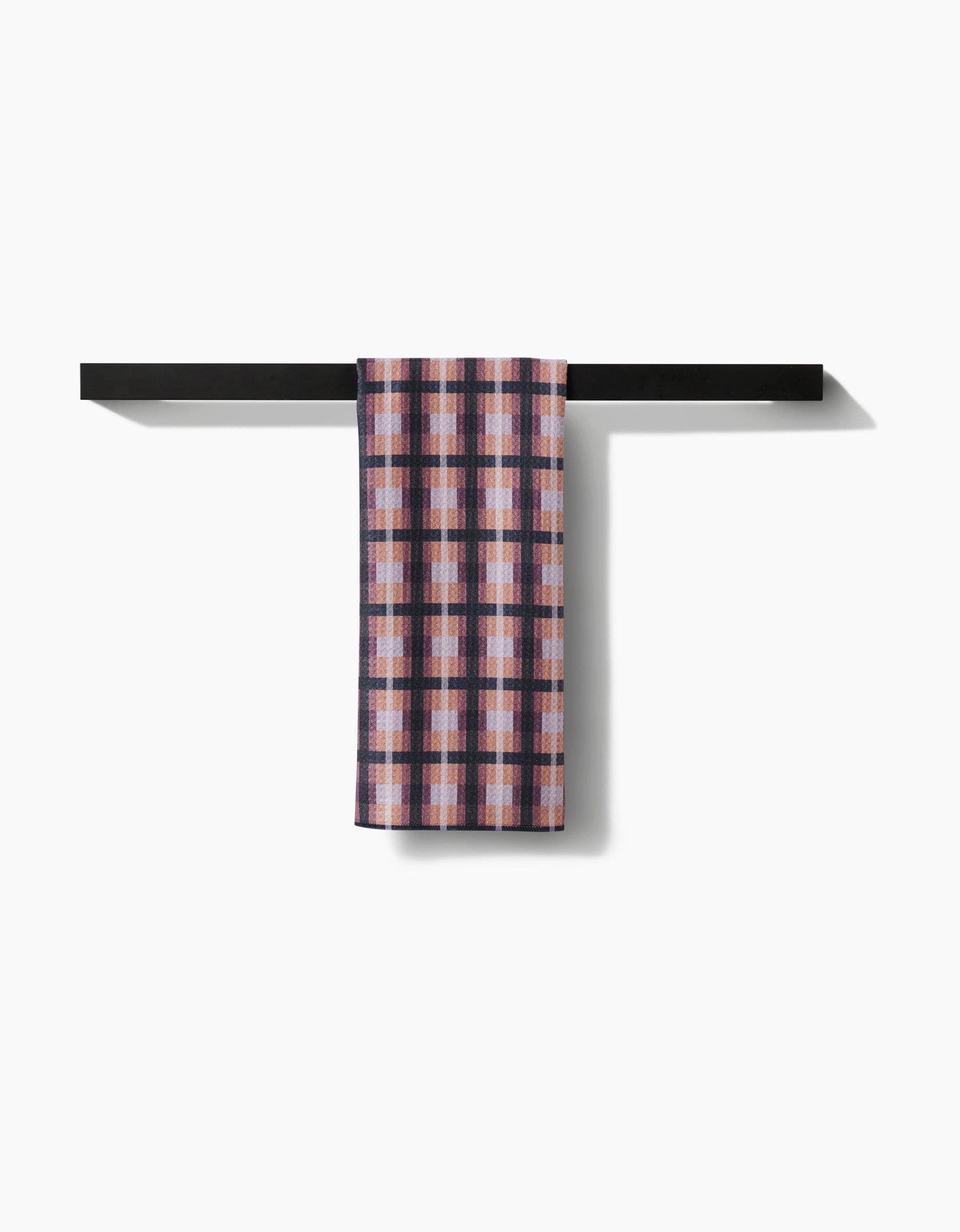 Crossbarred Orange Tea Towel