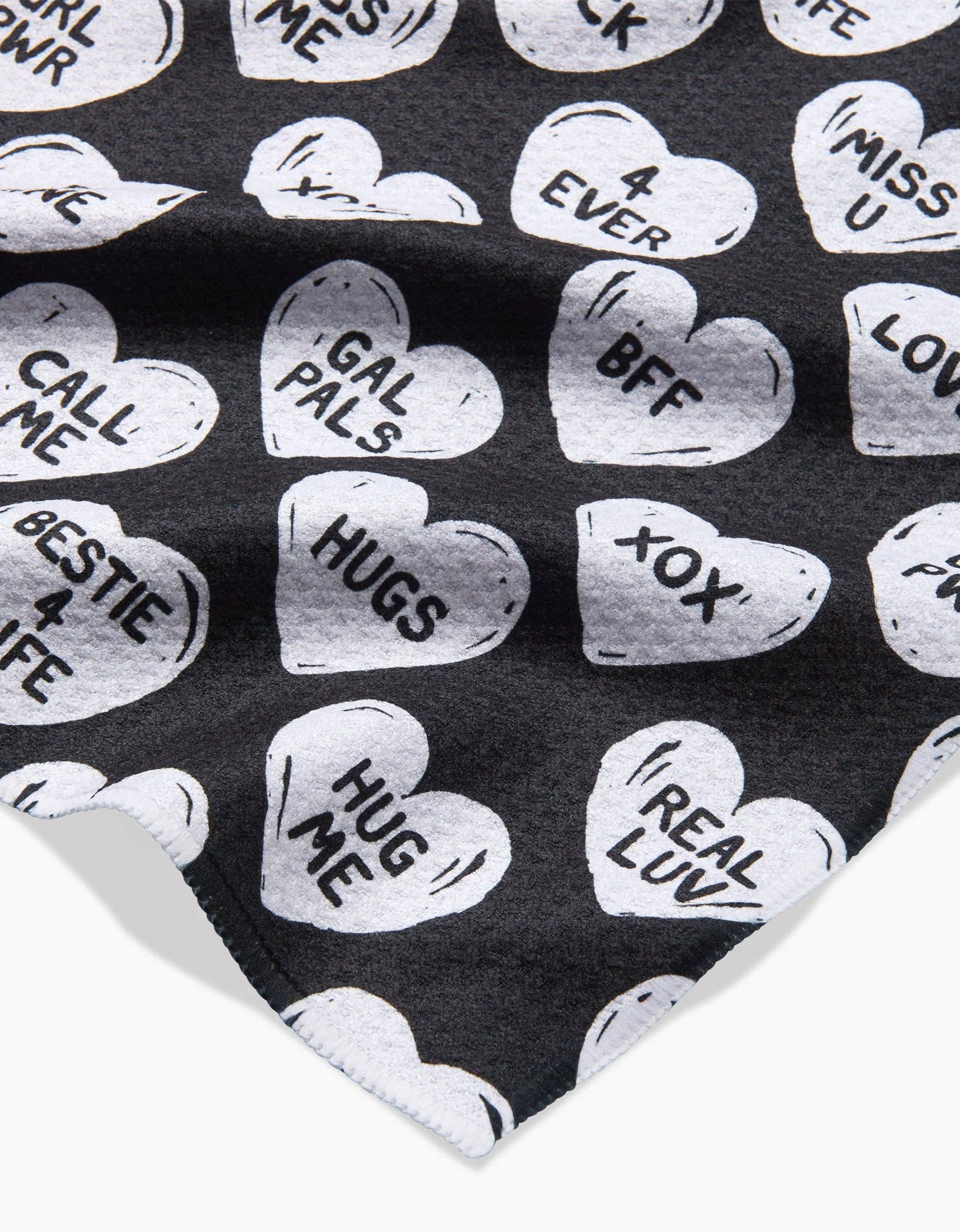 BFF Candy Hearts Bar Towel