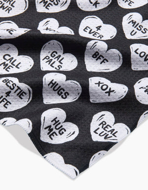 BFF Candy Hearts Bar Towel