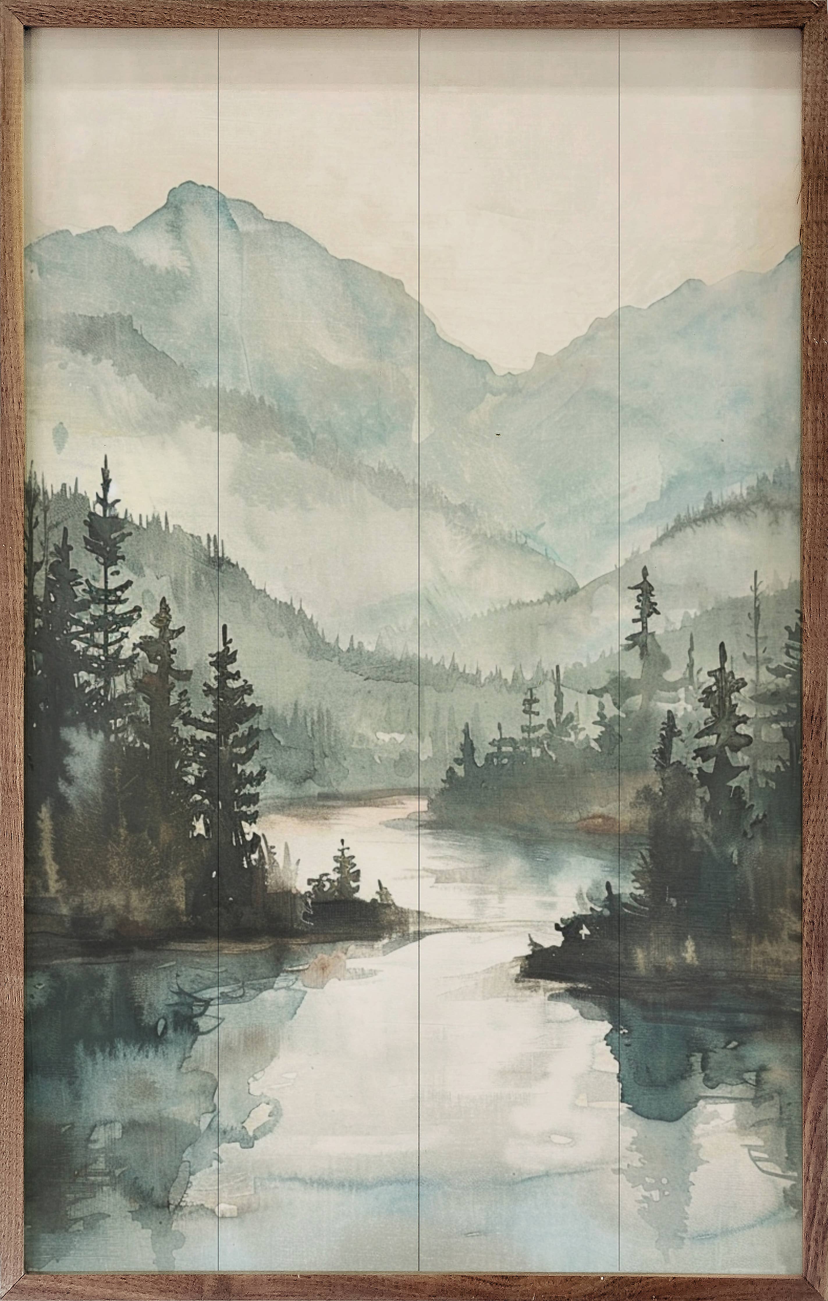 Mountain River View: 10 x 16 x 1.5