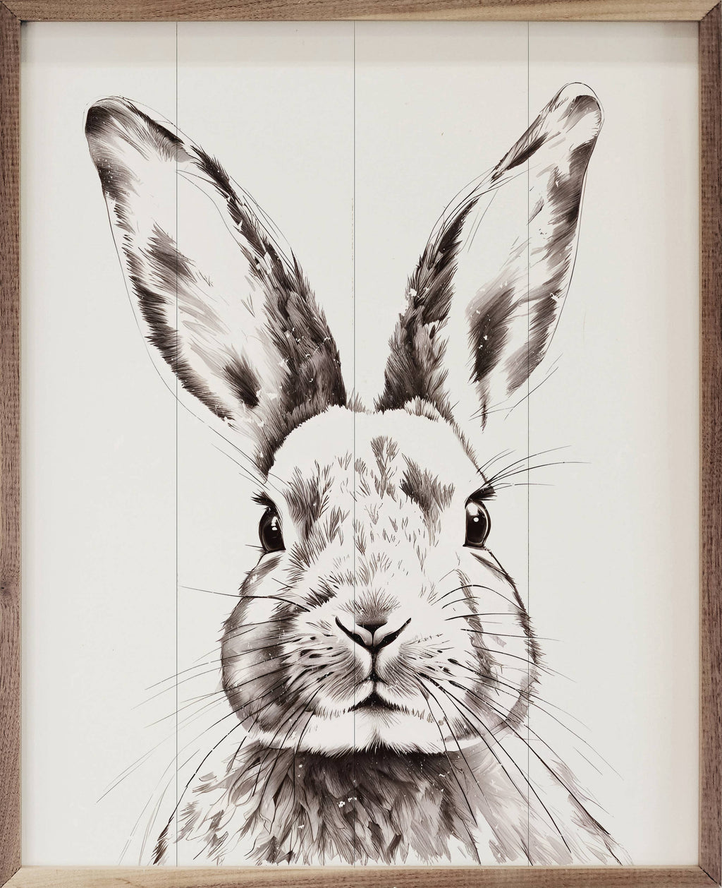 Simple Rabbit White: 8x10