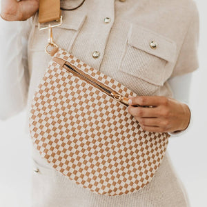 Westlyn Woven Bum Bag *NEW COLORS ADDED*: Woven Checkered Navy