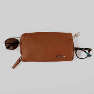 Skyla 2-in-1 Glasses Case Holder: Navy