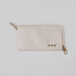 Skyla 2-in-1 Glasses Case Holder: Cream