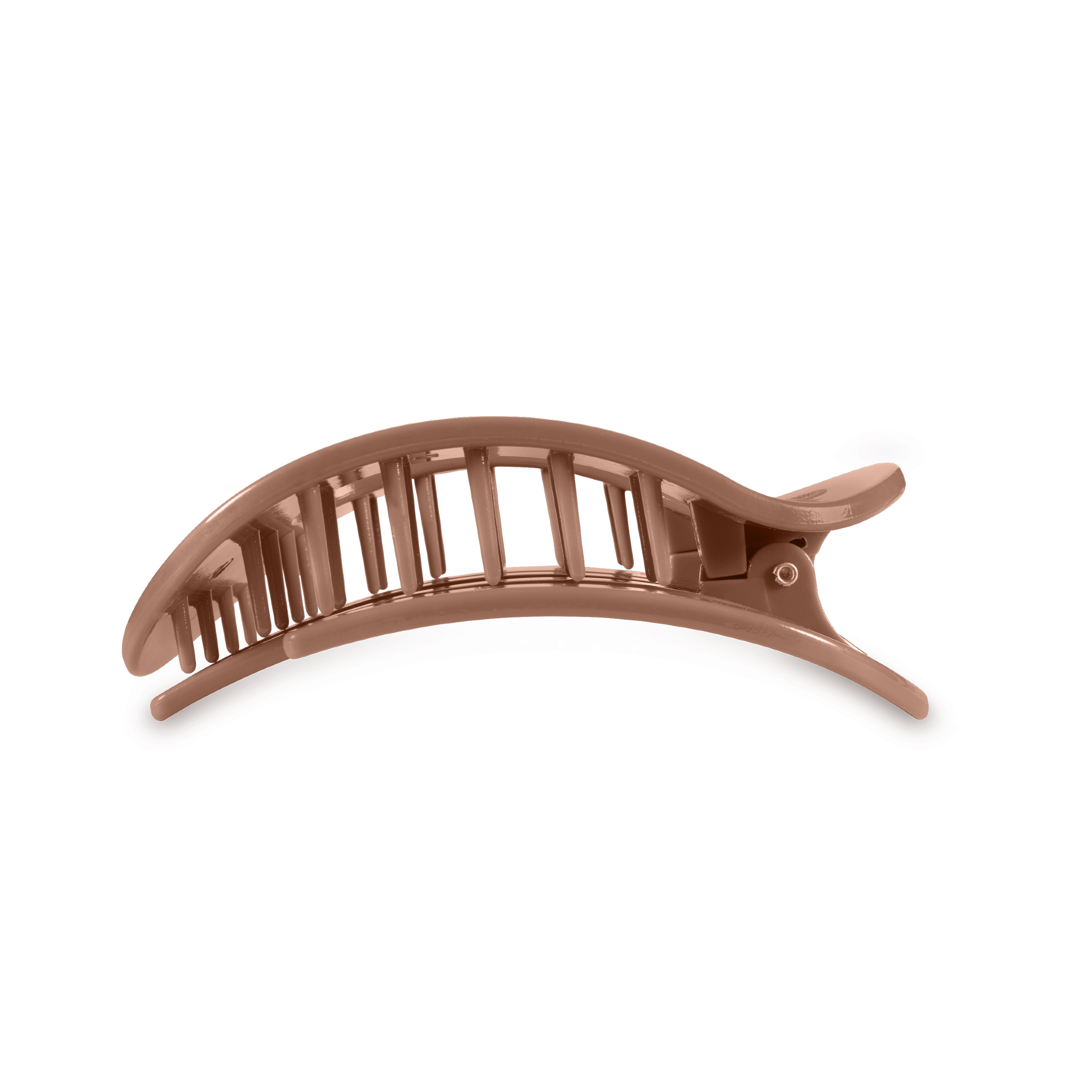 Round Flat Hair Clip | Medium | Mocha Mousse