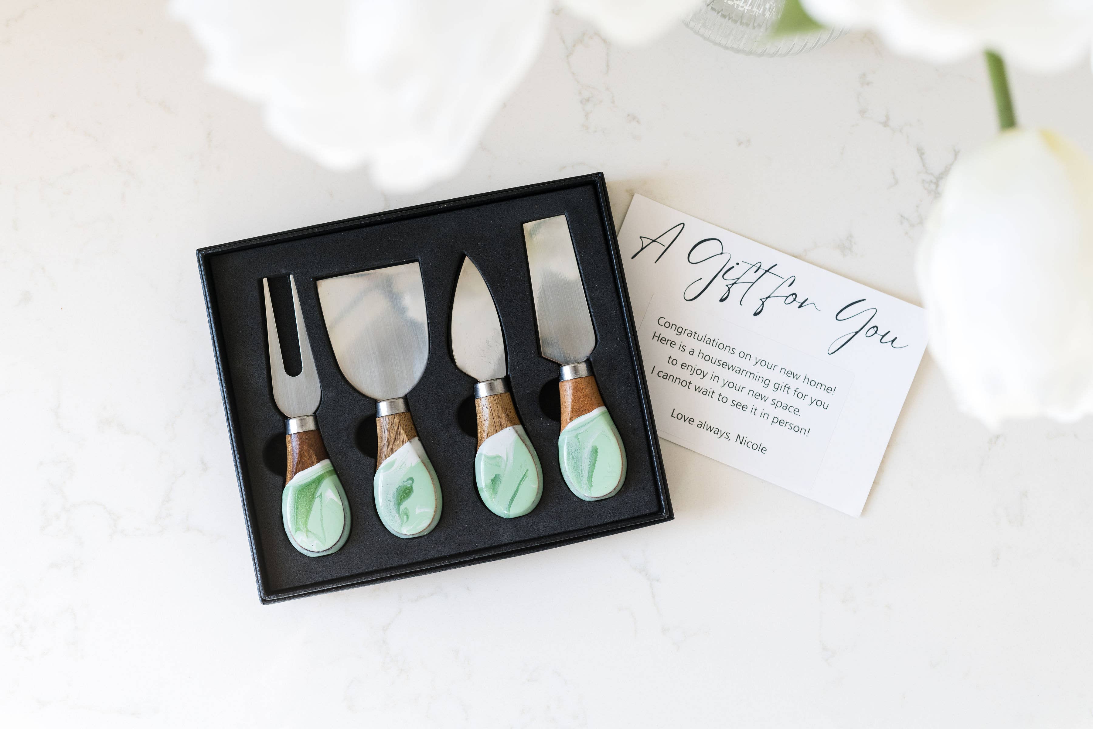 Mojito - the essence of spring: Mojito / Resin Cheese Knife Set