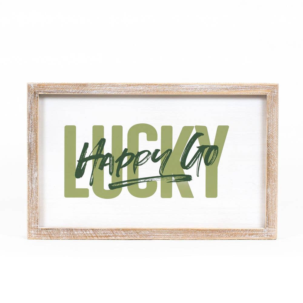 17x10  frame sign (TODAY/LUCKY)  20142 Valentine St Patrick