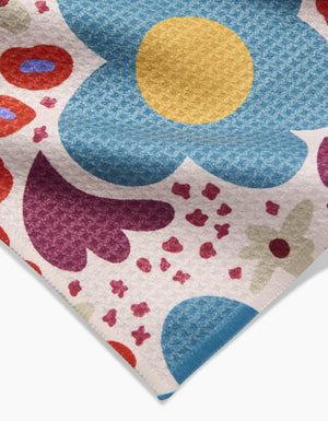 Modern Spring Floral Bar Towel