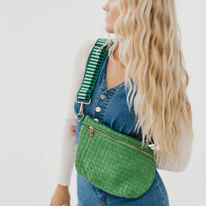 Westlyn Woven Bum Bag *NEW COLORS ADDED*: Woven Checkered Navy