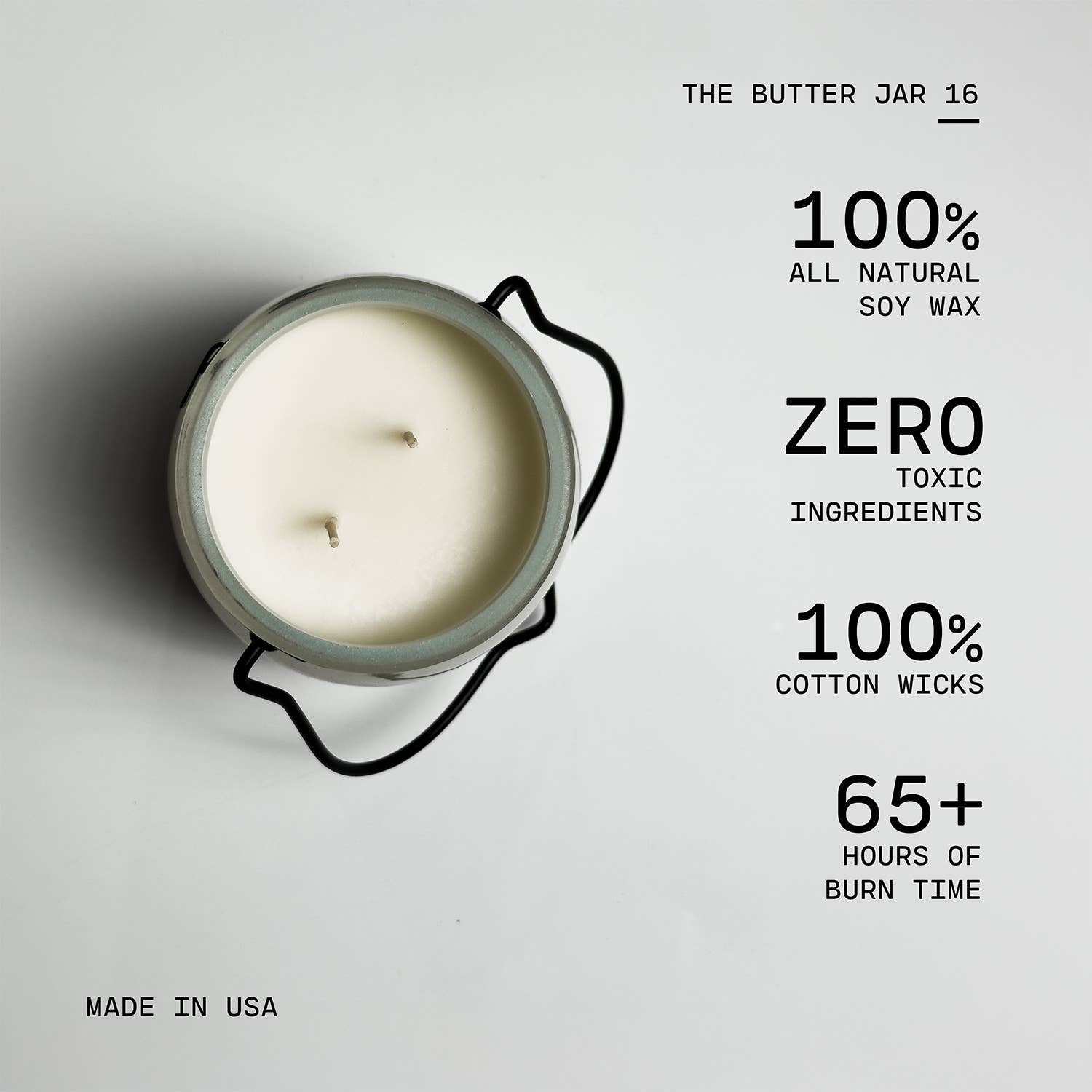 16 oz Butter Jar Candle: Fireside Flannel