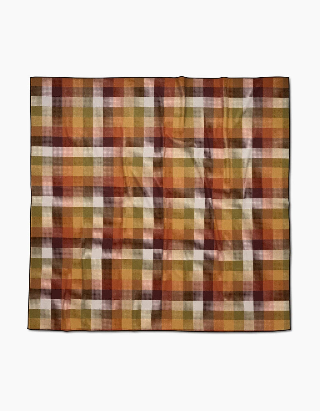 Rustic Autumn Plaid Beach Blanket