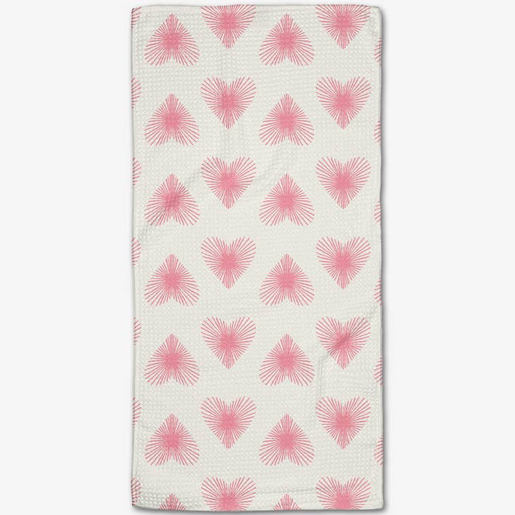 Geometry - Life Line Hearts Bar Towel