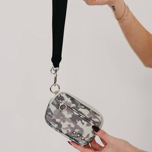Nelly Nylon Card Wallet Wristlet: Bubblegum Pink