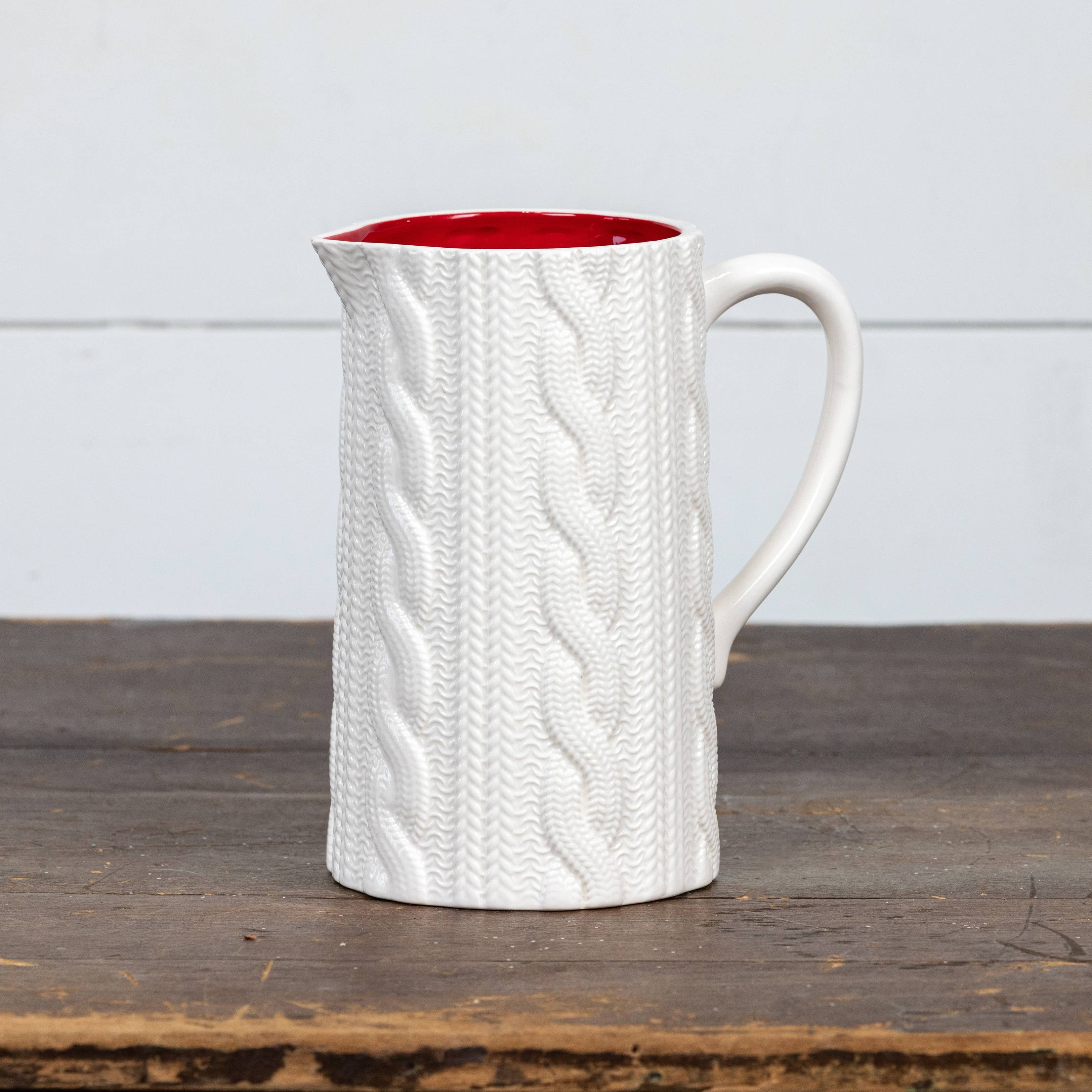 CREAM SWEATER PITCHER