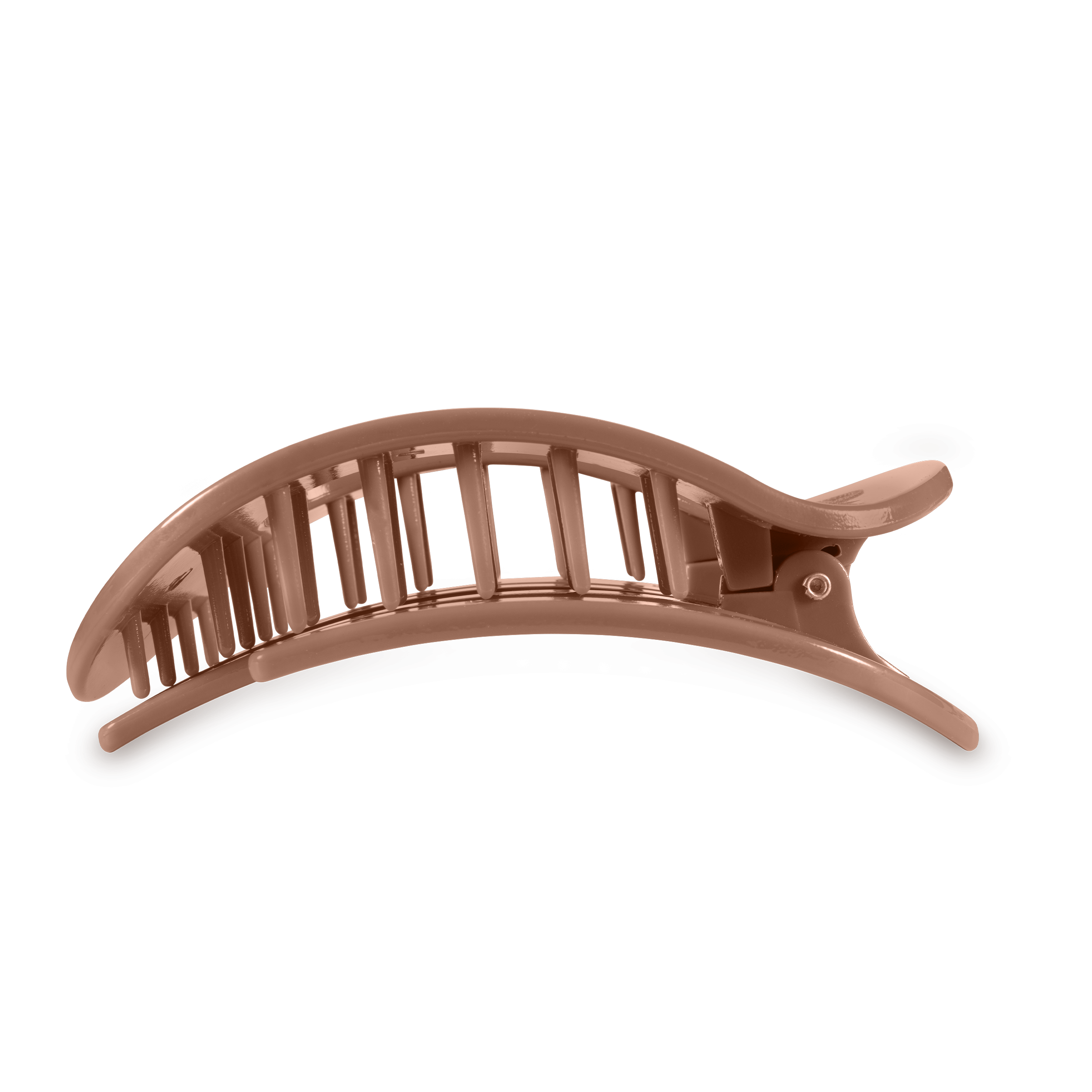 Round Flat Hair Clip | Large | Mocha Mousse
