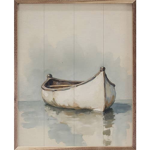 White Boat On The Water: 8x10