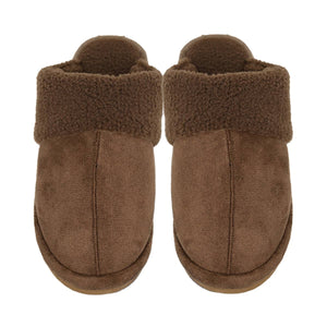 Fur Suede Sherpa C.C Slippers SPE0005: Brown / SM/MD
