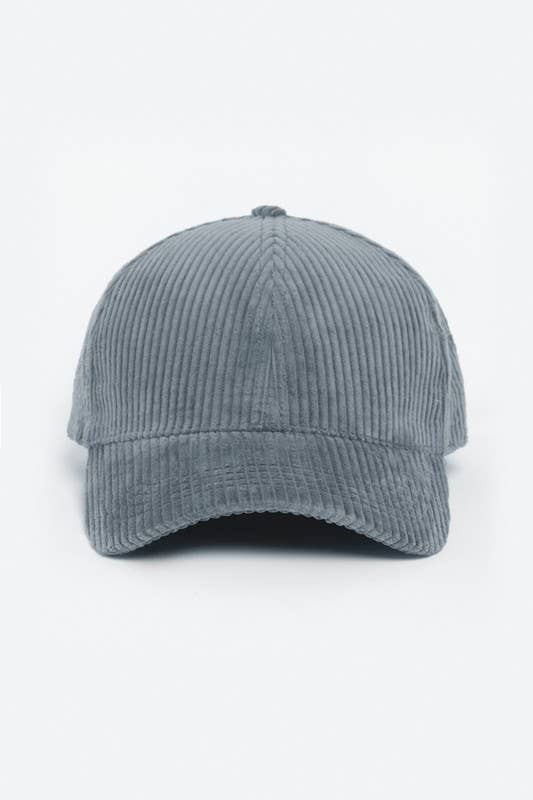 FWCAP114 - Solid Corduroy Fall Winter Baseball Hat: Sage