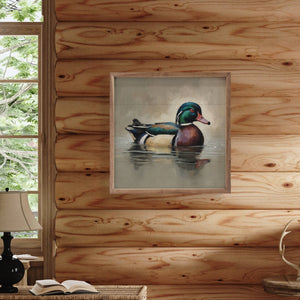 Wood Duck Portrait: 8x8