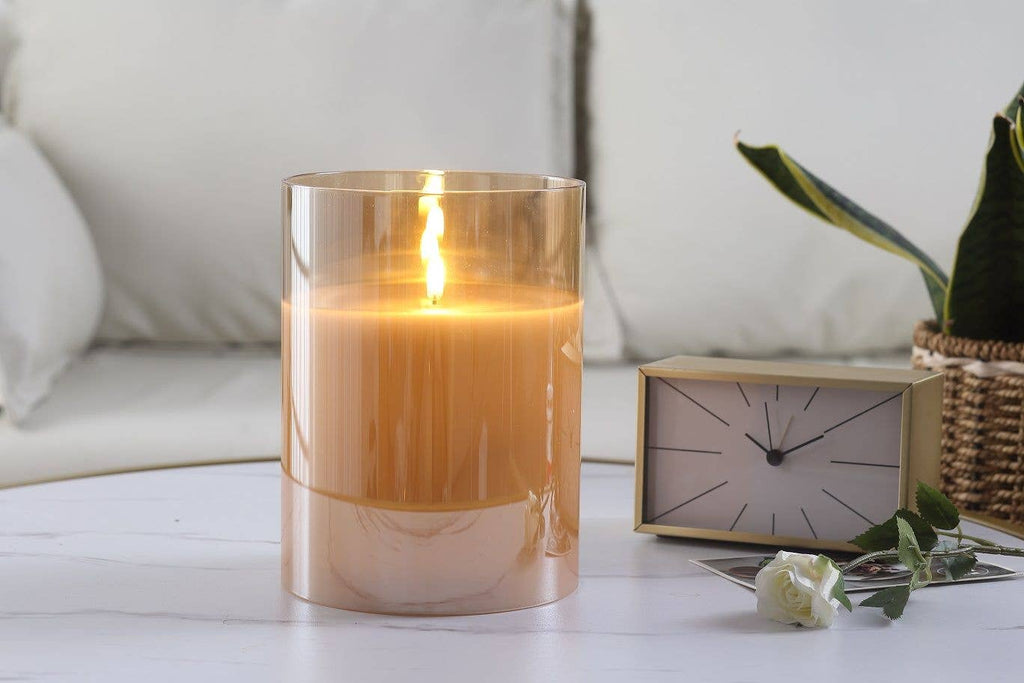 5.75x7.75" Champagne Radiance Poured Candle