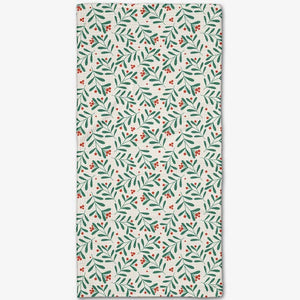 Geometry - Merry Berry Cherry Red Tea Towel