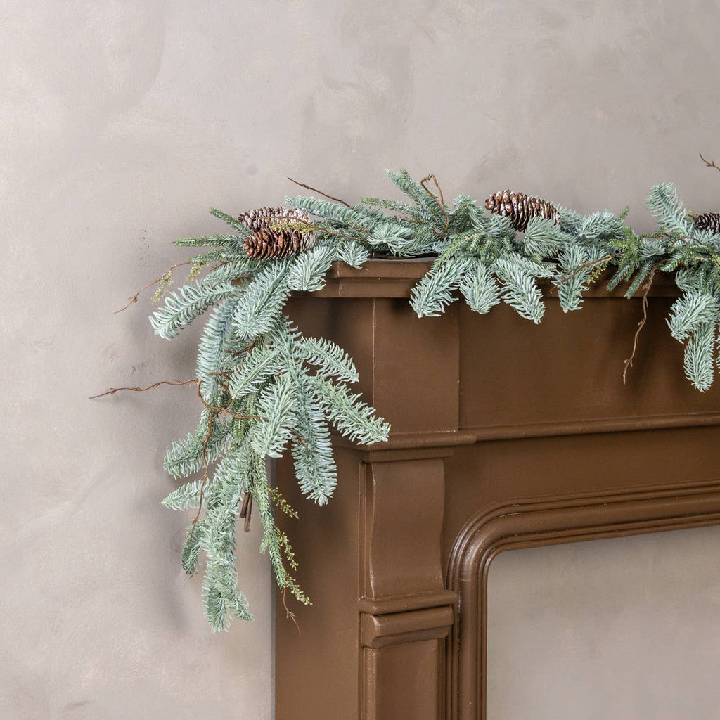 6' ICY HEMLOCK & PINE GARLAND