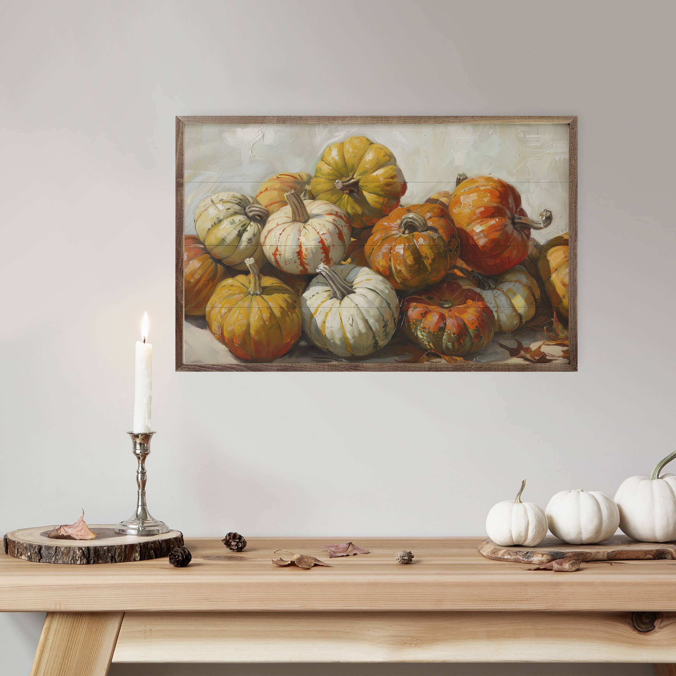 Pumpkin Mound By Petals Prints Design: 8 x 5 x 1.5