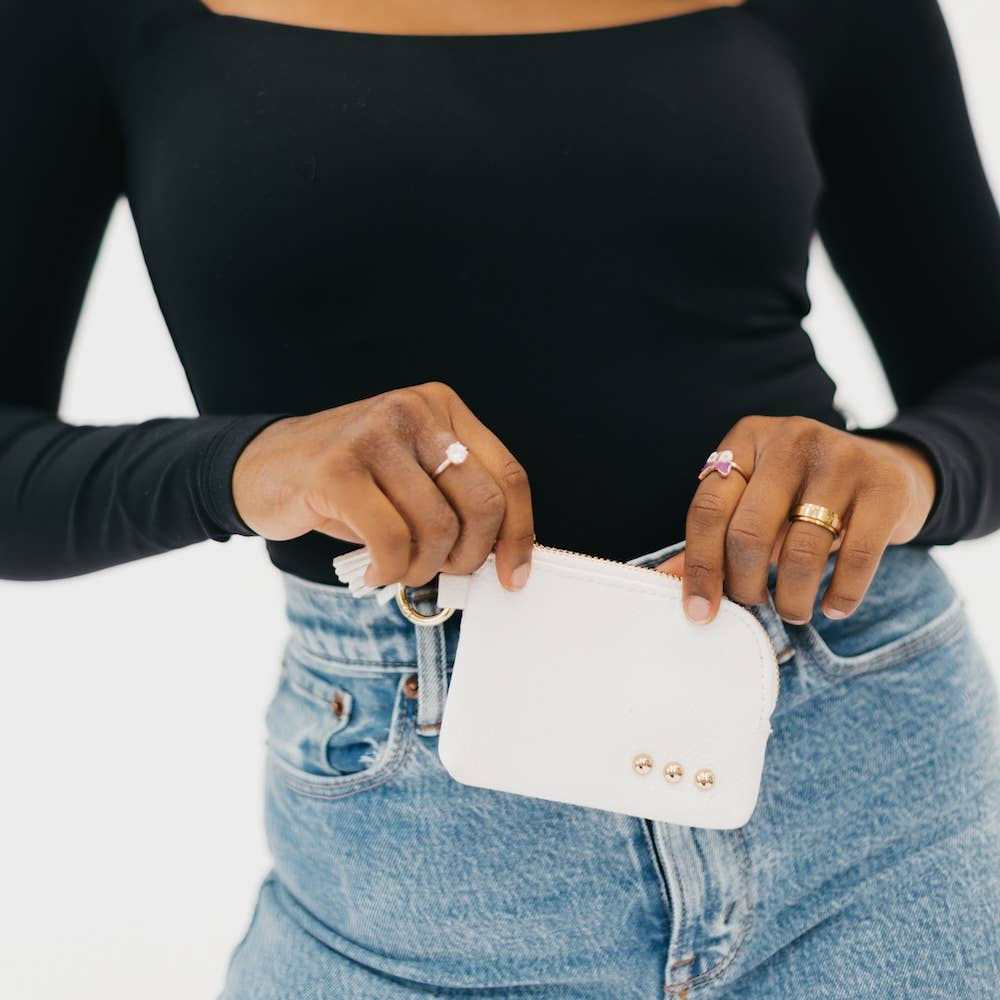 Paris Card Wallet: Pebble Black