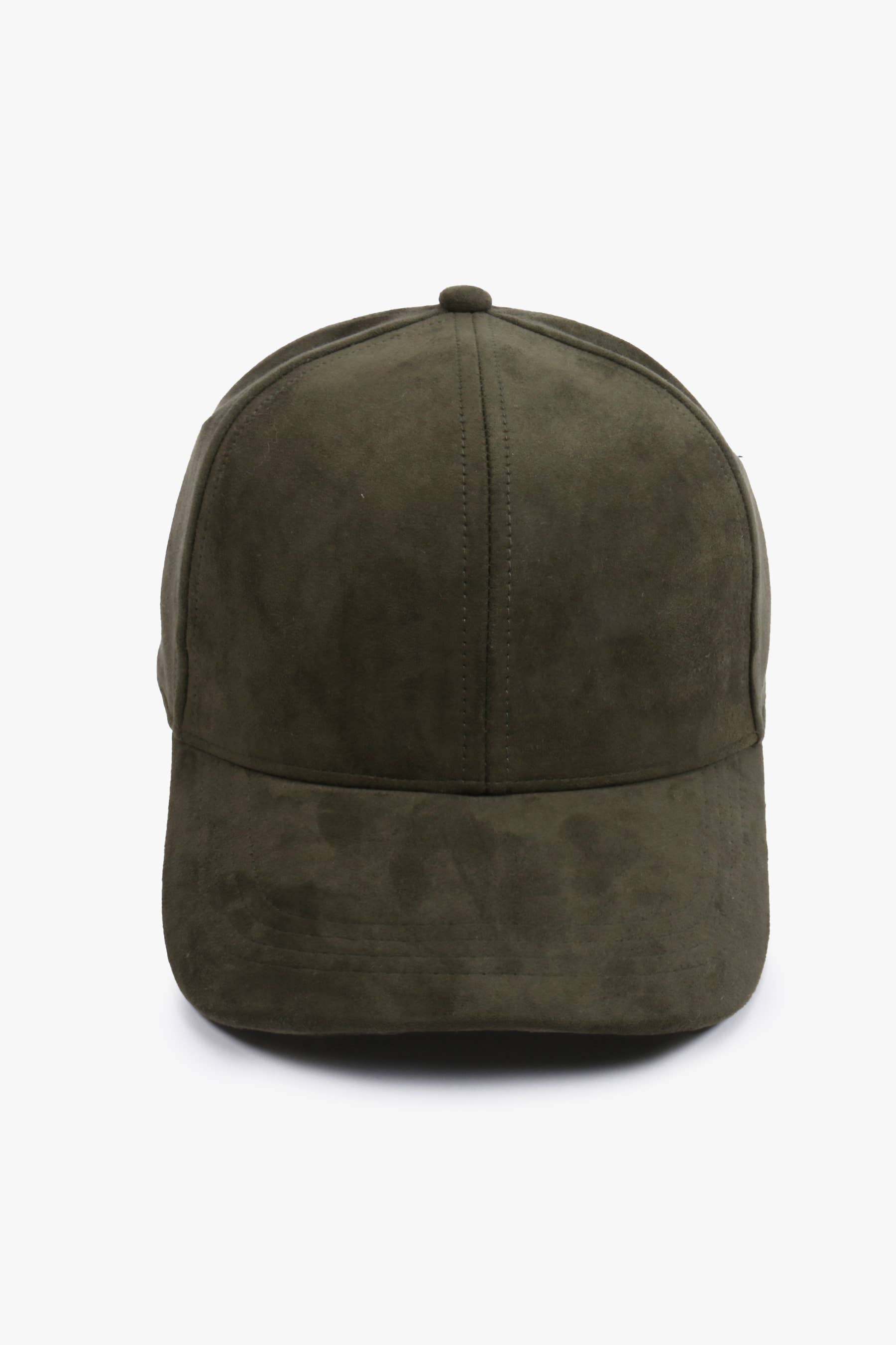 Suede Fall Winter Baseball Cap: Cognac