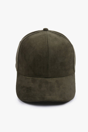 Suede Fall Winter Baseball Cap: Cognac