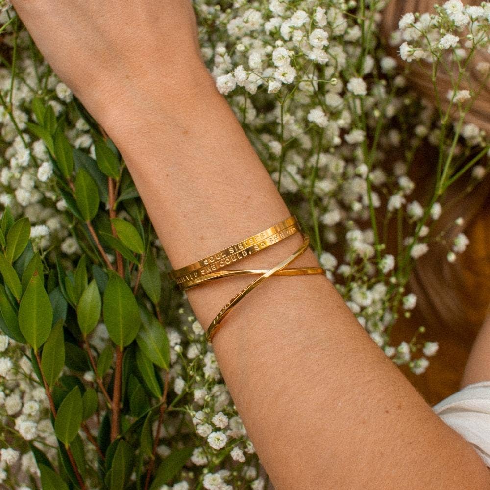 She Believed She Could, So She Did (no ink): Yellow Gold
