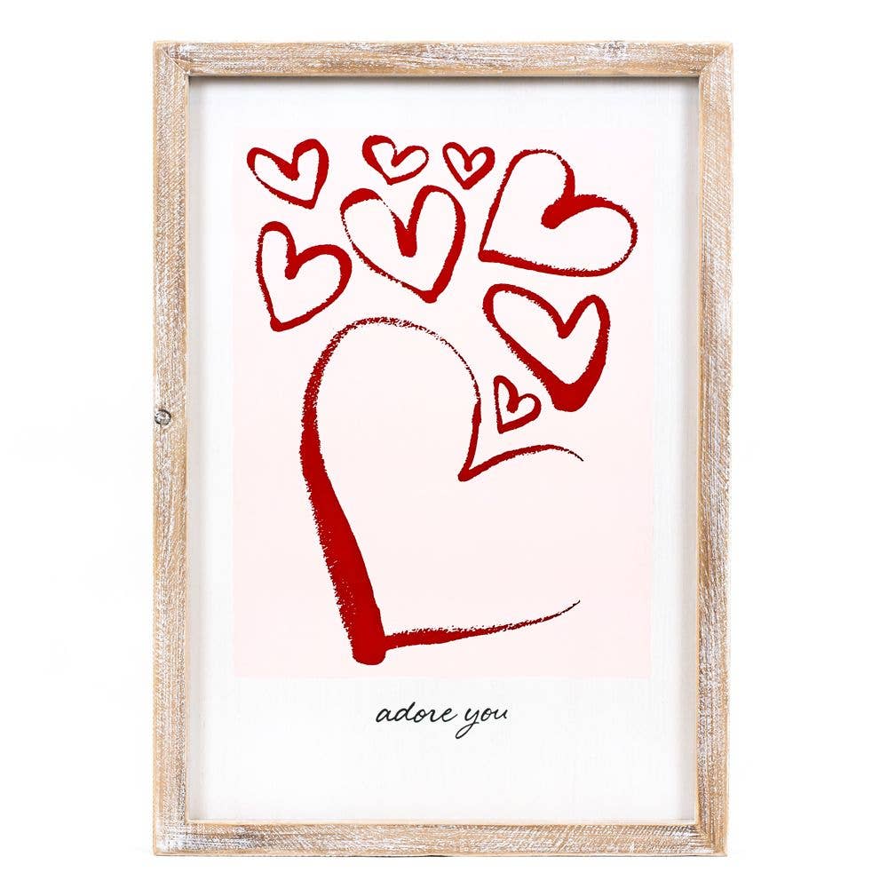 13x19 frame sign (ADORE/LUCKY)  20149 -   Valentine St Patrick